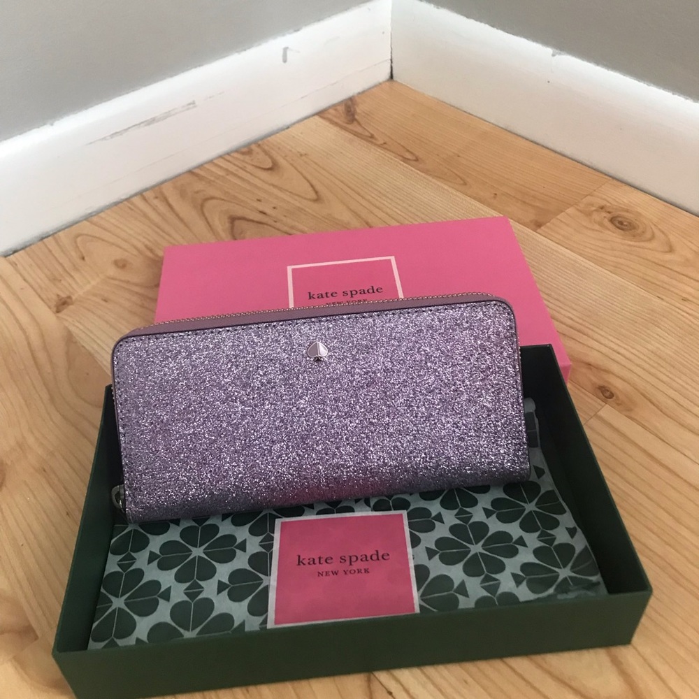 NWT Kate Spade continental wallet in Lilac
